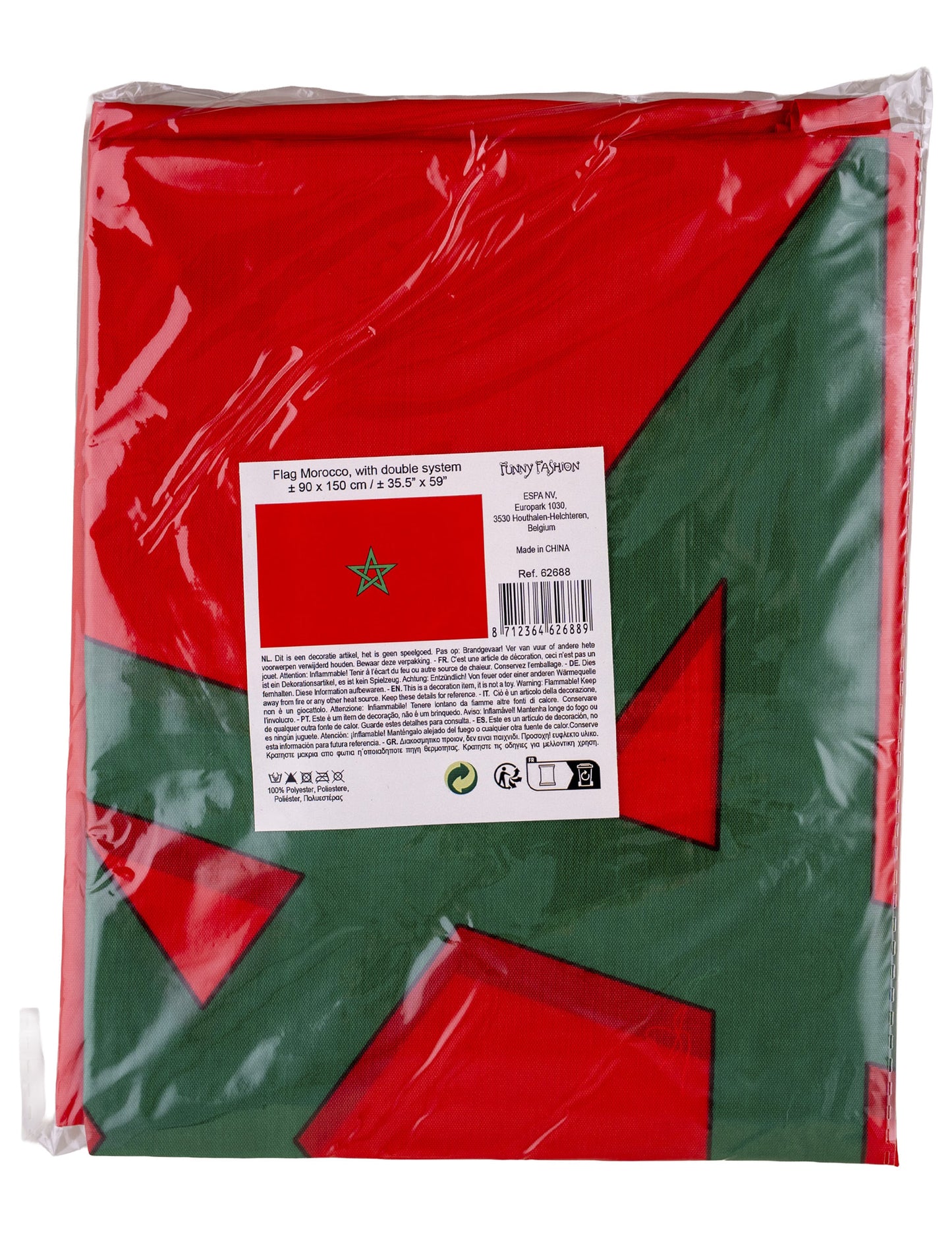 Bandeira de torcedores do Marrocos 90 x 150 cm