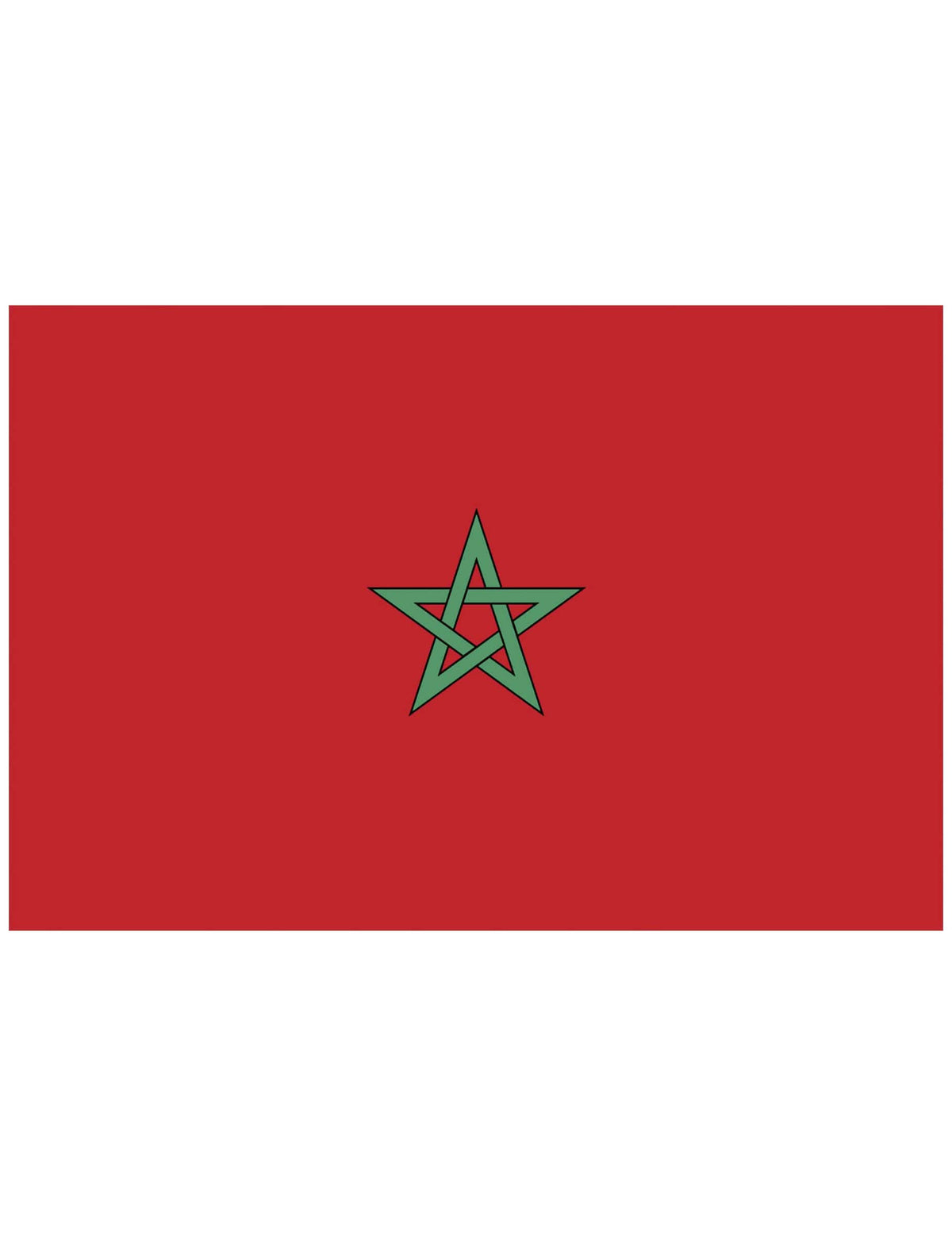 Bandeira de torcedores do Marrocos 90 x 150 cm