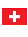 Drapeau Suisse pour supporter rouge et blanc