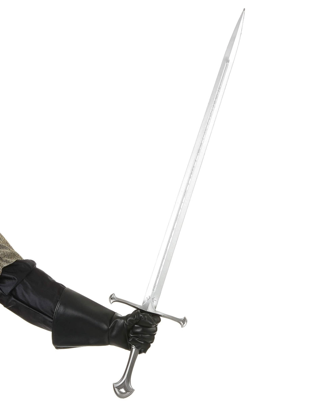 Punho com luva da espada de cavaleiro medieval luxo para adulto