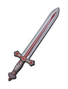 Épée de chevalier lion rouge en mousse 45 cm