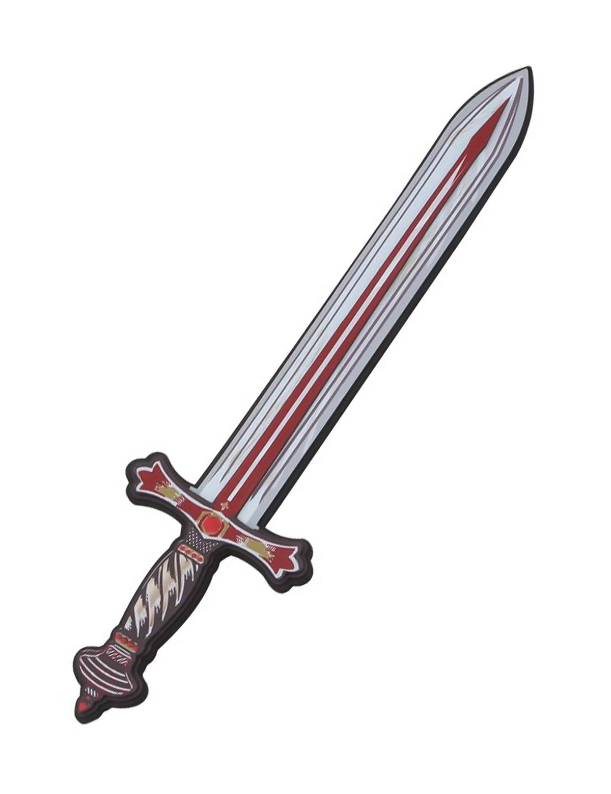 Espada de cavaleiro leão vermelho em espuma 45 cm