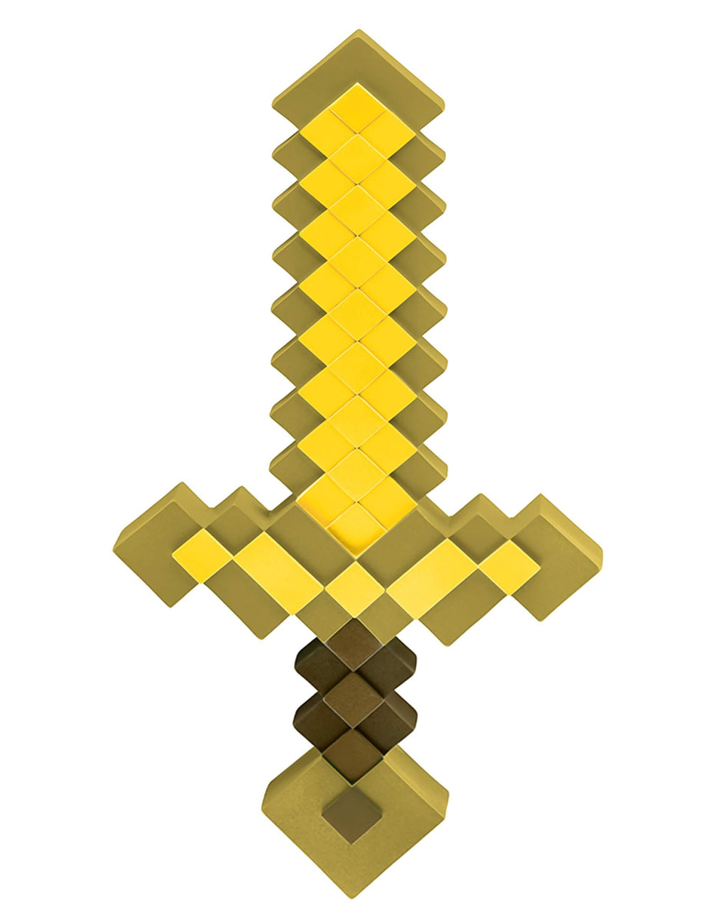 Espada Minecraft para criança amarela dourada