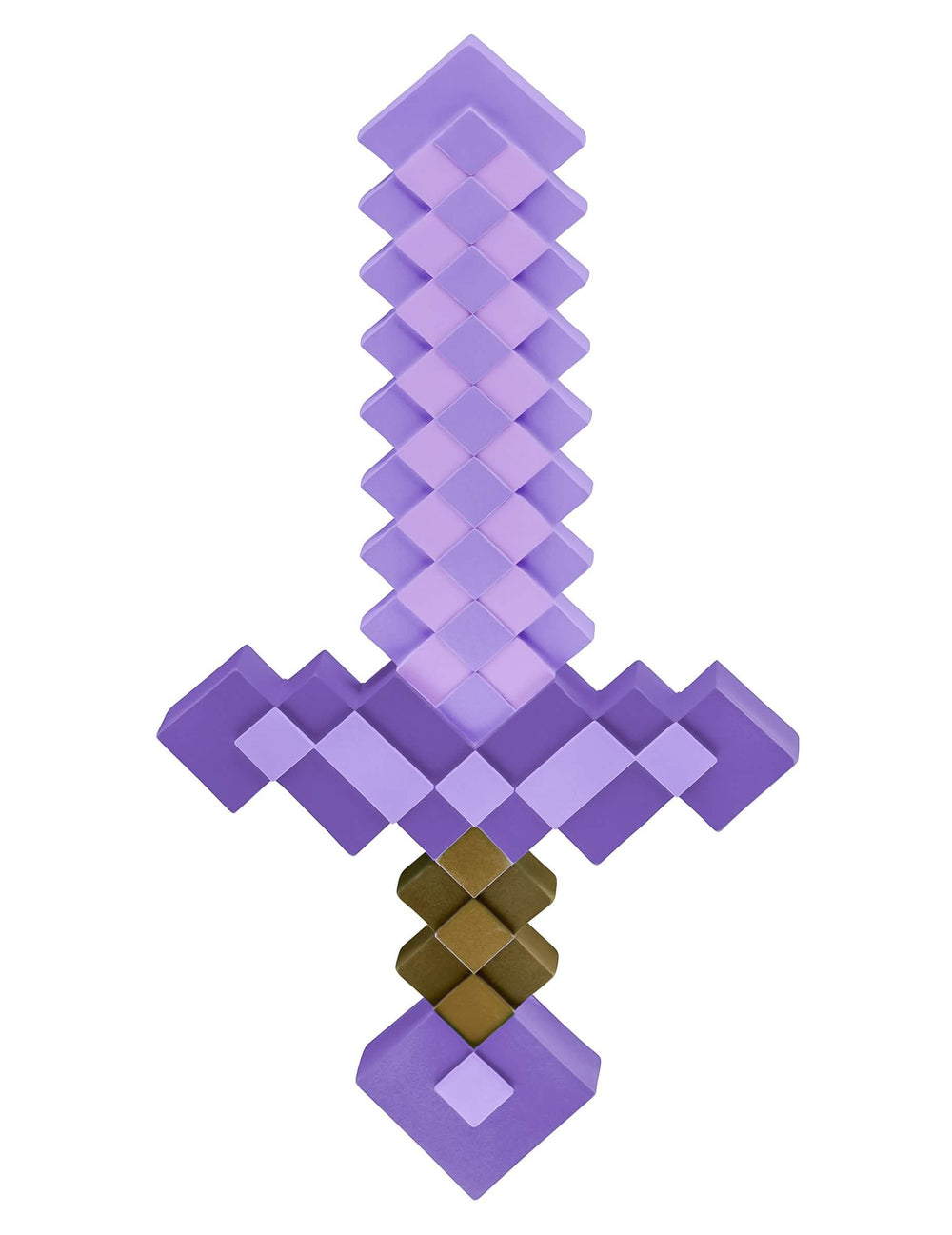 Espada Minecraft de pedra encantada para criança roxa