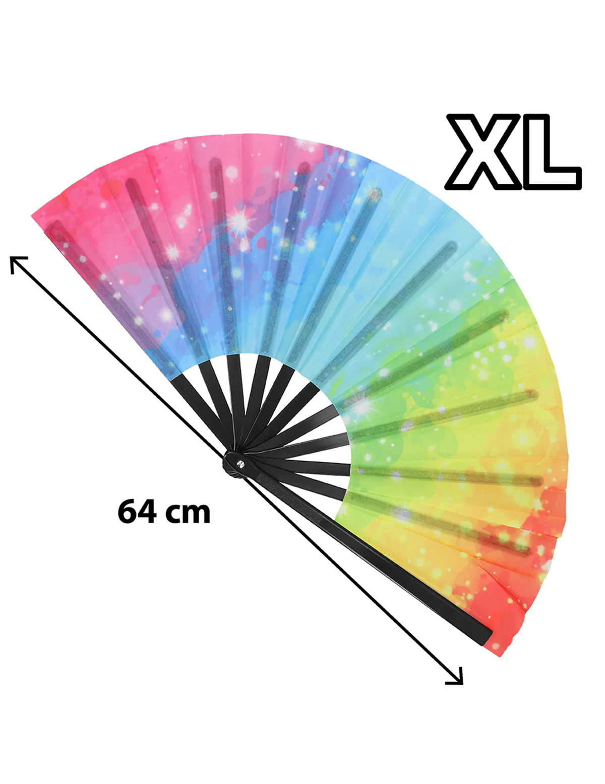 Dimensions de l'envergure du Eventail géant arc en ciel