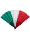 Eventail supporter Italie vert blanc rouge