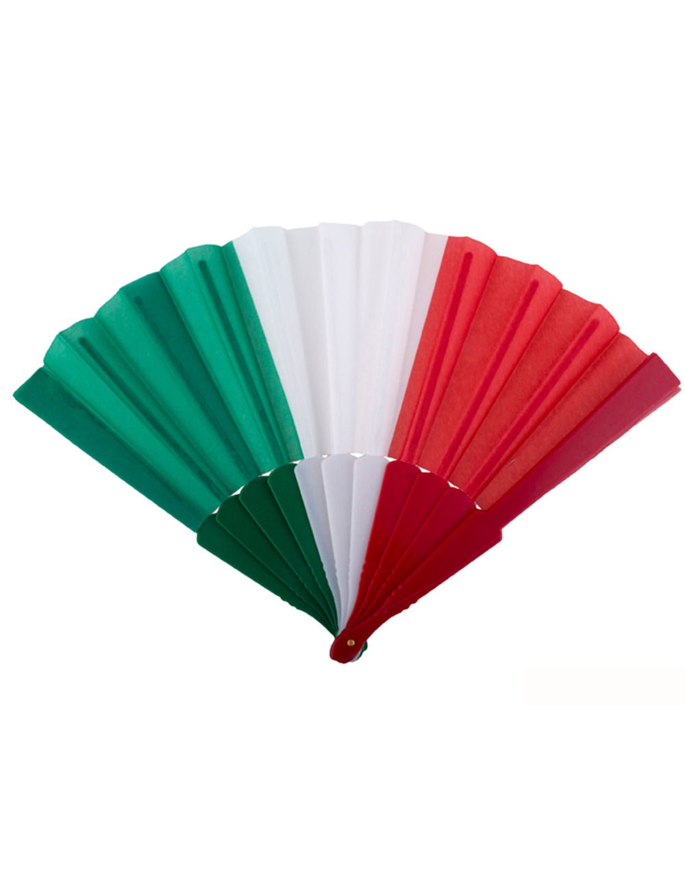Eventail supporter Italie vert blanc rouge