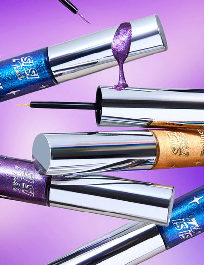 Eyeliner com glitter azul eléctrico Si si la paillette™