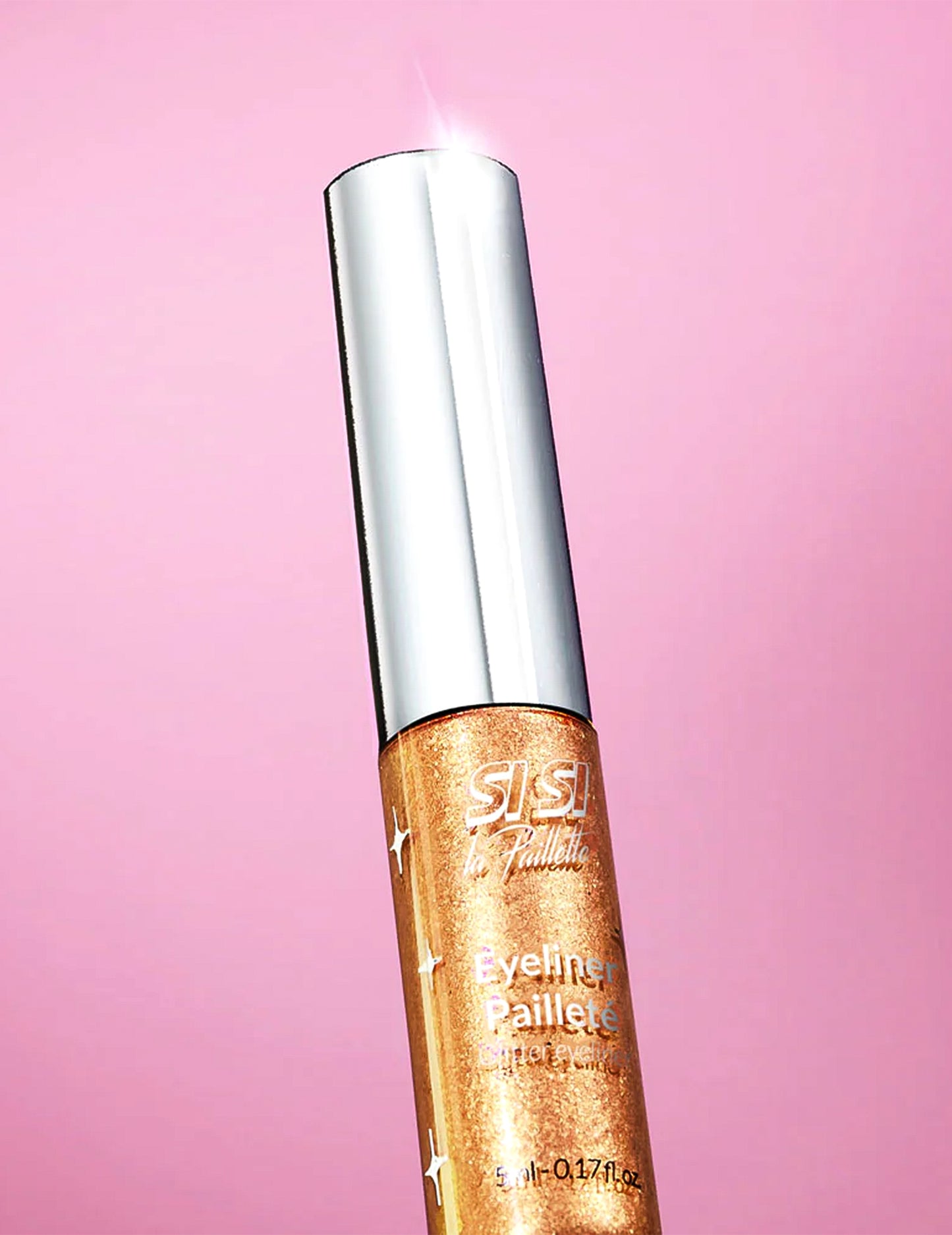 Eyeliner com glitter ouro metálico Si si la paillette™