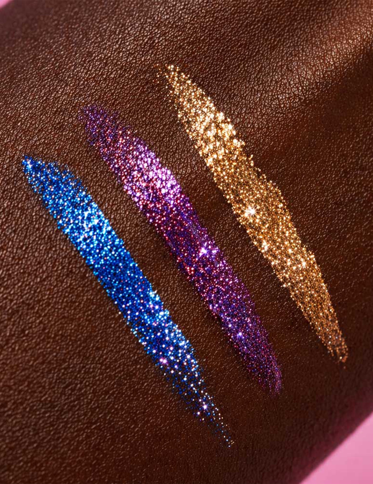 Eyeliner com glitter violeta Si si la paillette™