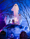 Fantasma trémulo para pendurar, animado e musical 48 cm