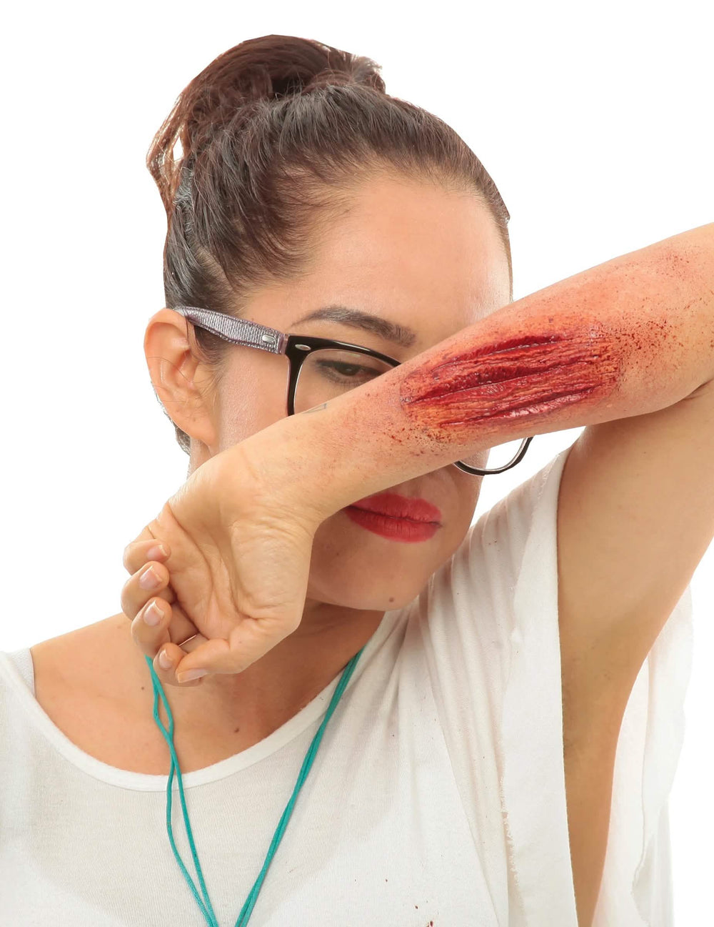 Falsa ferida arranhões para adulto vermelho sangrento