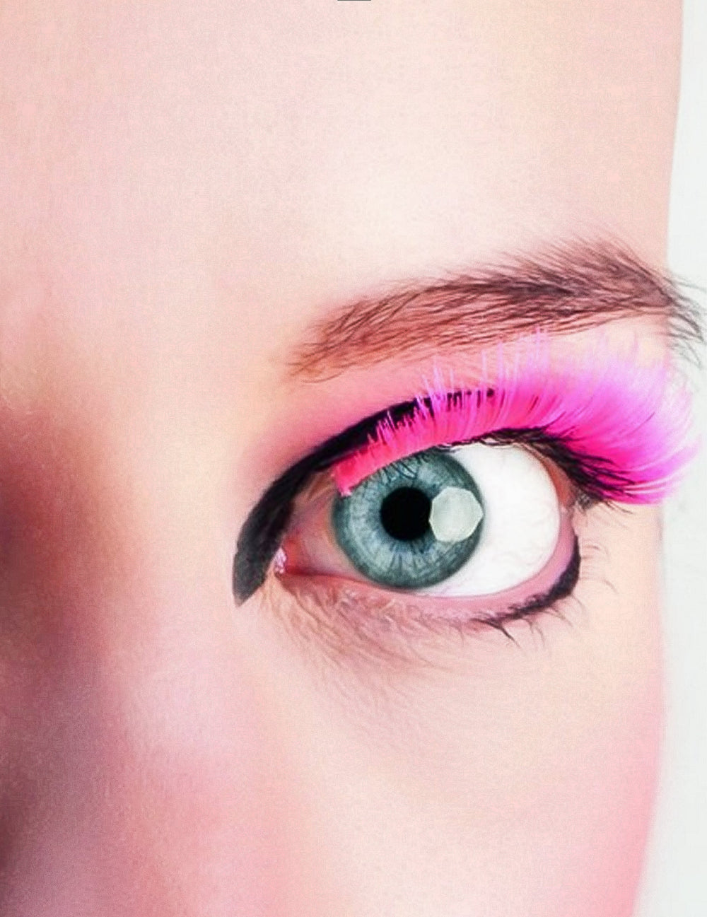 Faux cils courts pour adulte roses