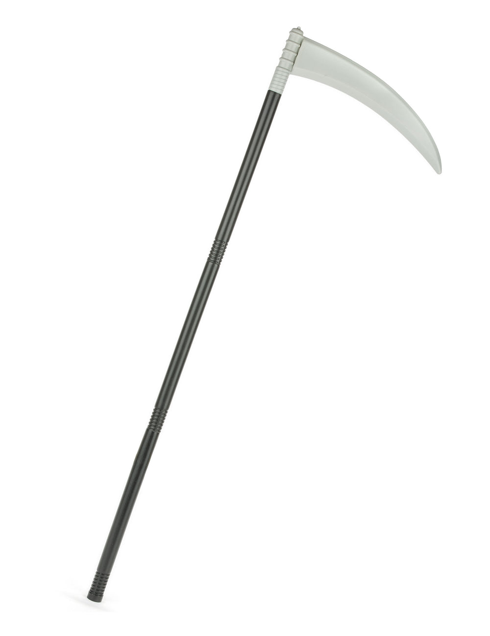 Faux en plastique de faucheuse pour adulte noire et grise