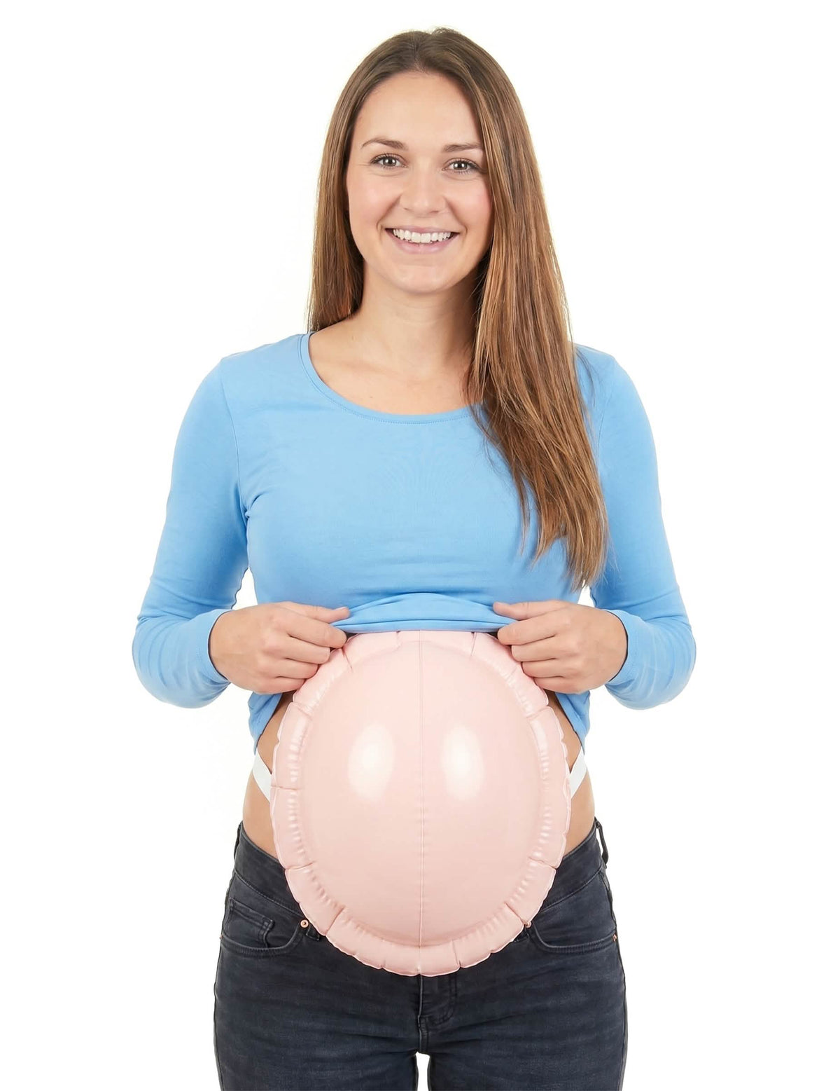 Barriga falsa insuflável mulher grávida corcunda Pai Natal adulto