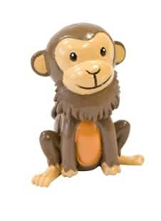 Figurina em resina de macaco tema selva castanho