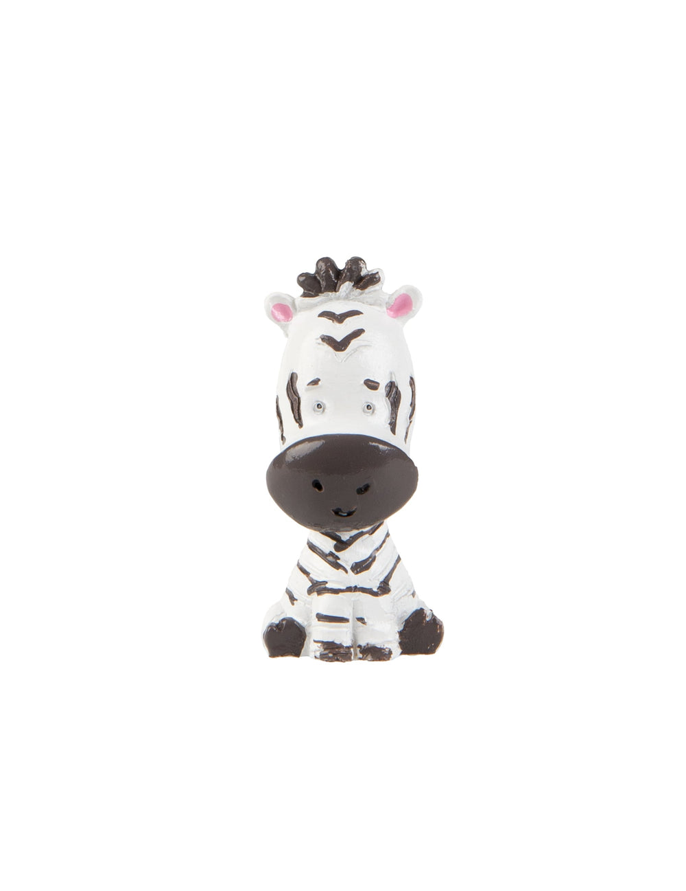 Figurine en résine zèbre décoratif safari blanc et noir