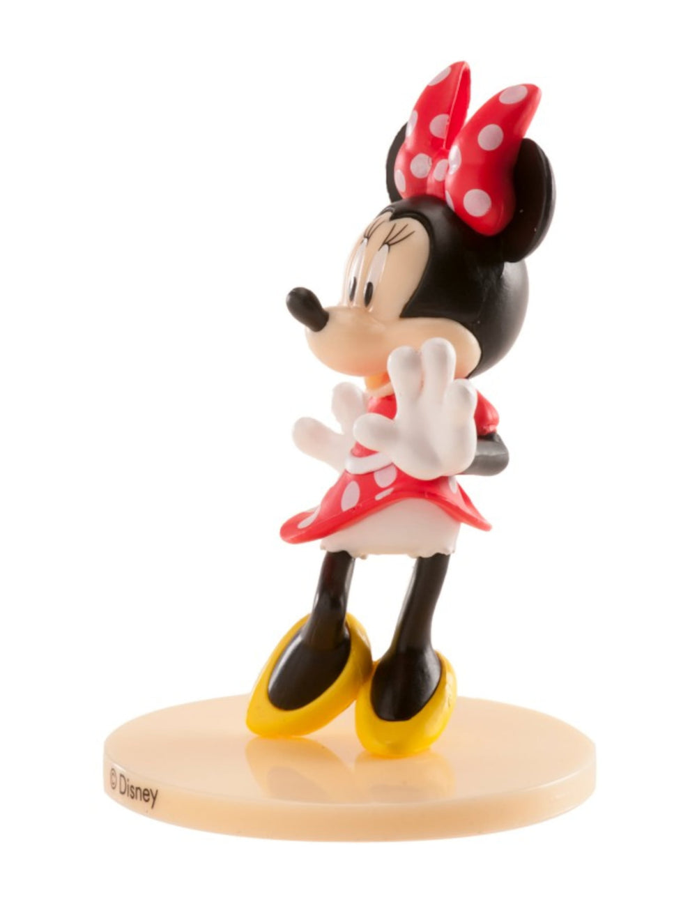 Vue de profil de la figurine Minnie