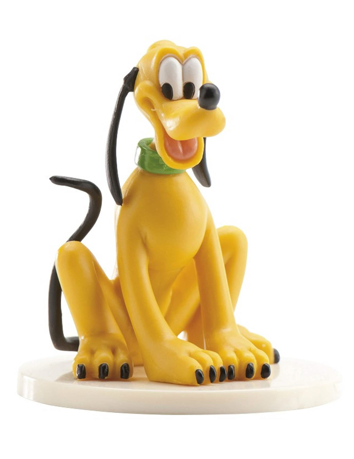 Figurinha do Pluto amarelo com colar verde
