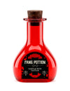 Frasco de vidro vermelho poção de vampiro 10,8 cm