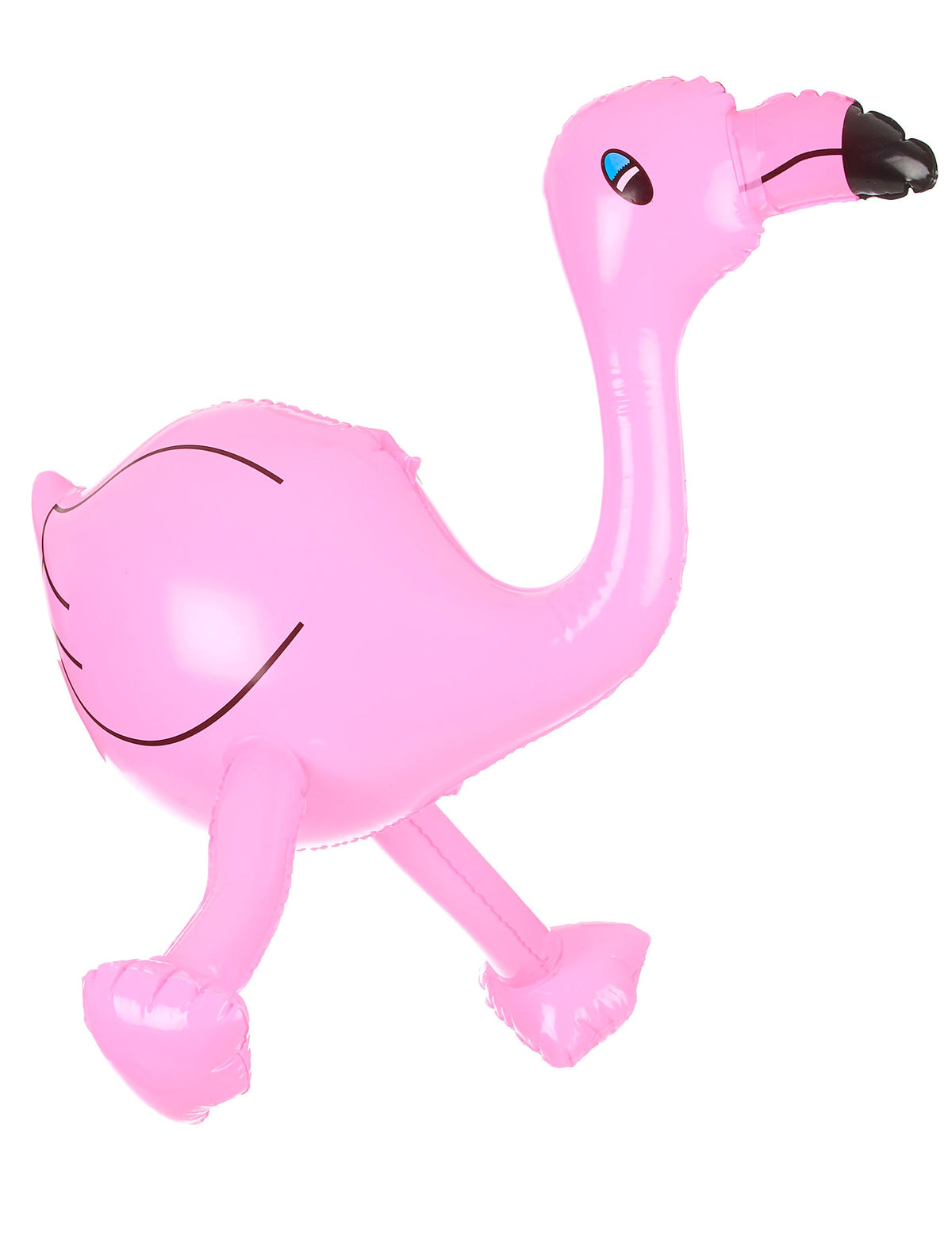 Flamant rose gonflable pour adulte rose et noir