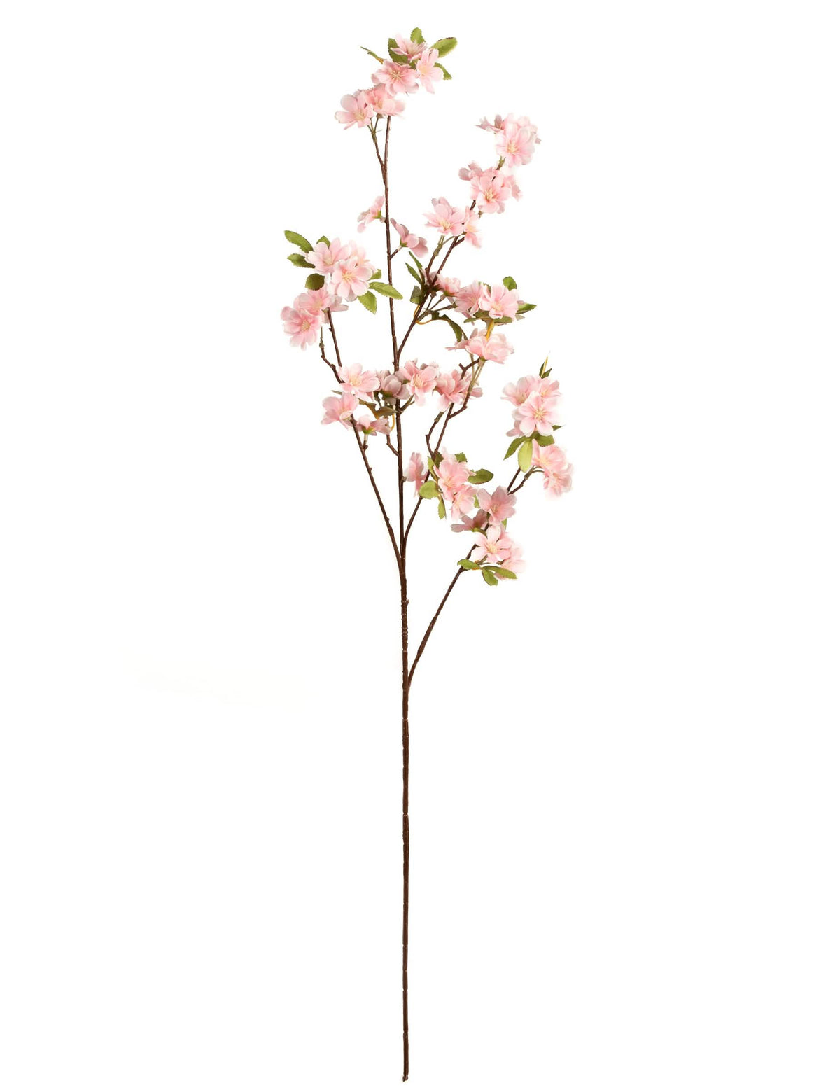 Flores artificiais de cerejeira estilo sakura rosa em haste