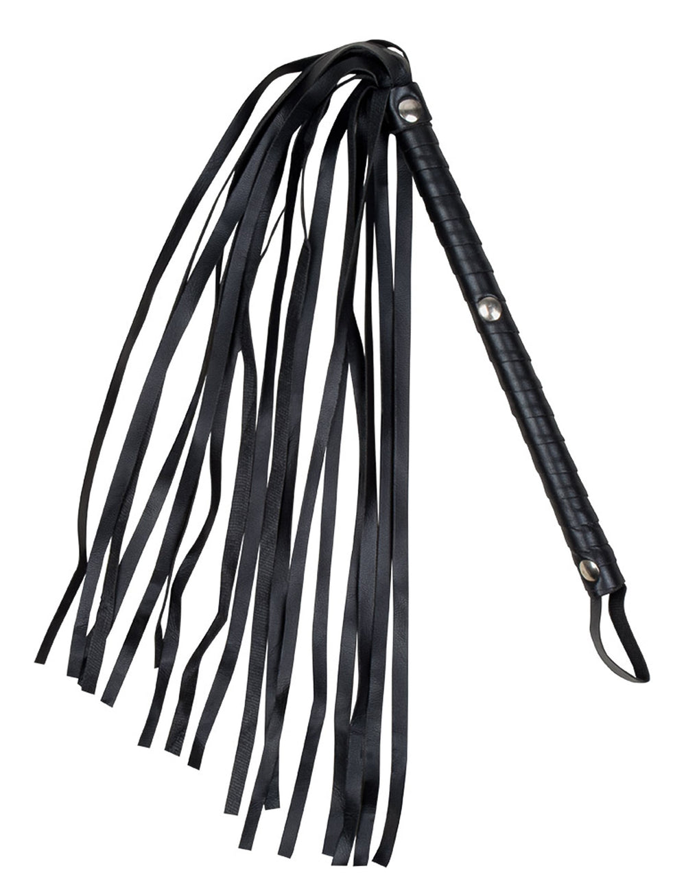 Fouet imitation cuir pour adulte noir