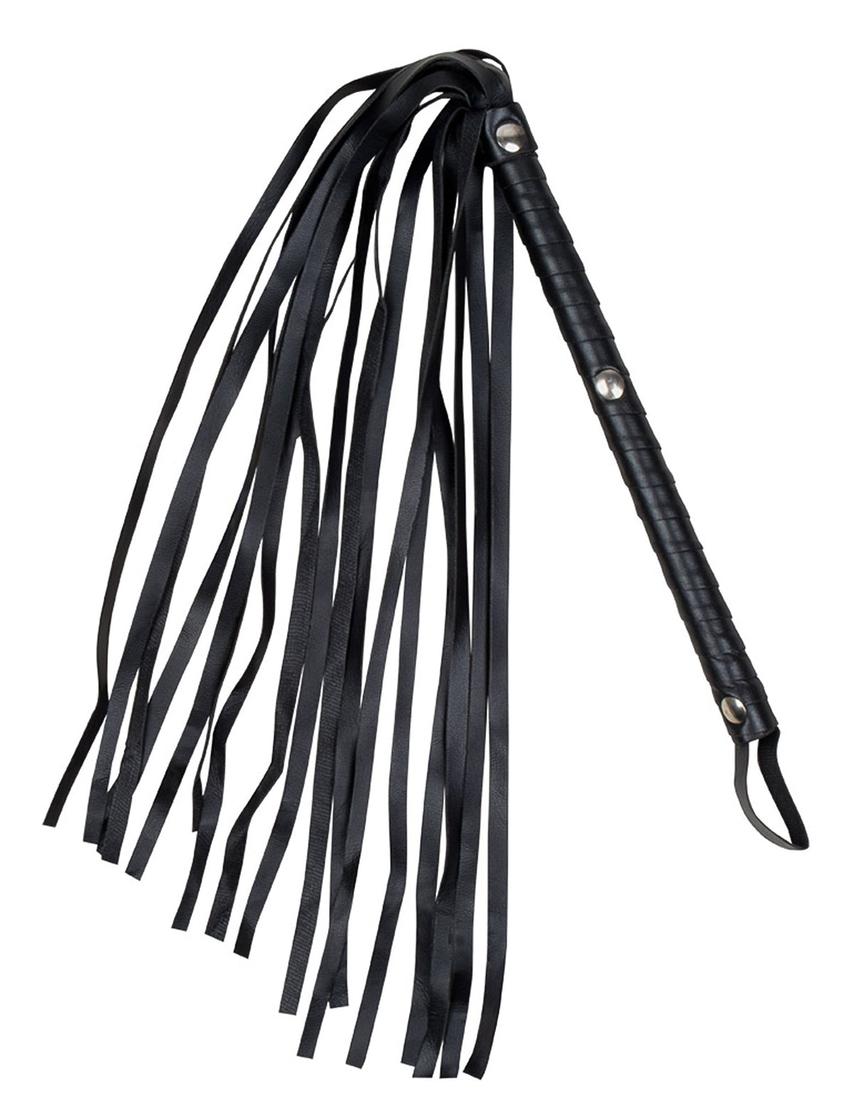 Fouet imitation cuir pour adulte noir