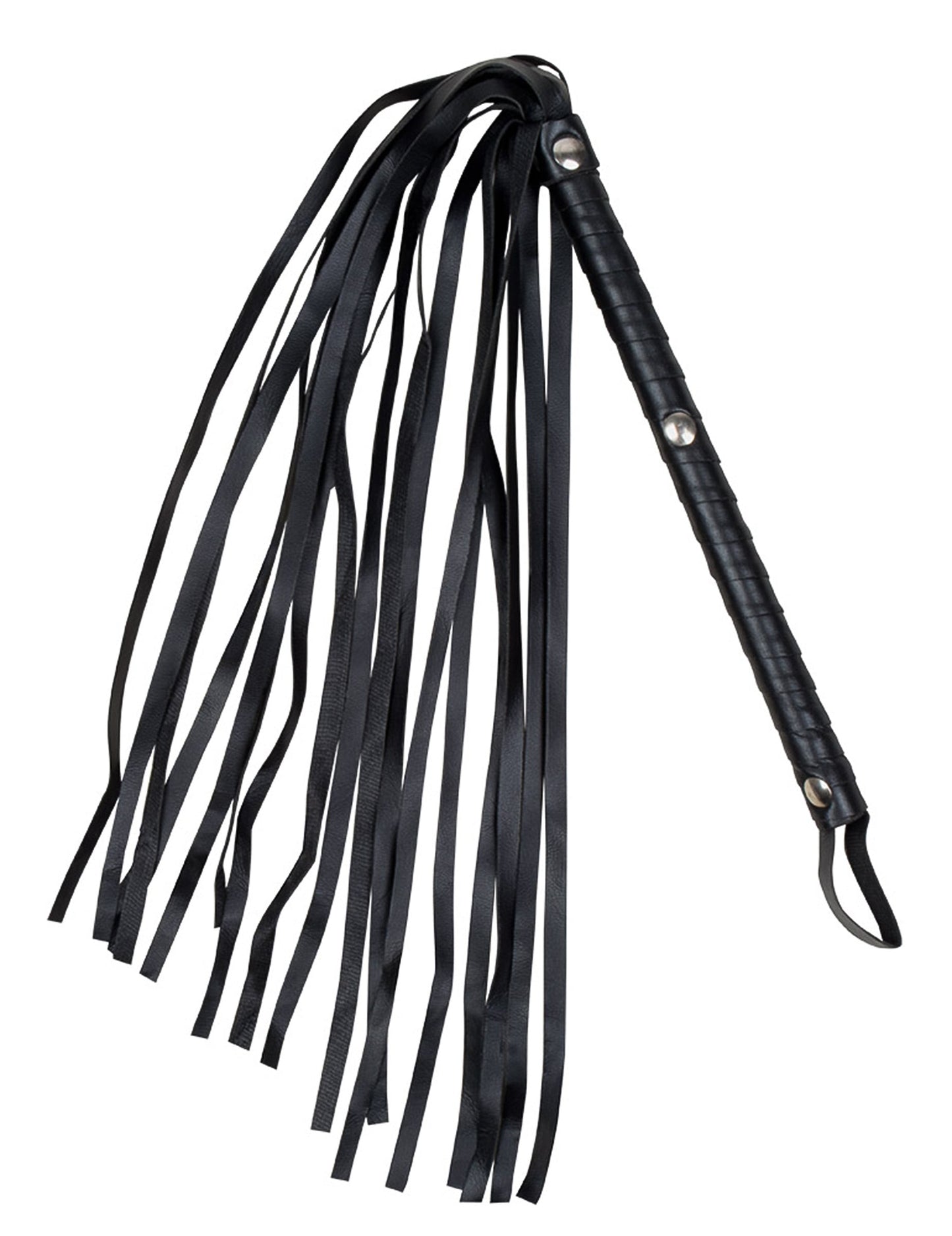 Fouet imitation cuir pour adulte noir