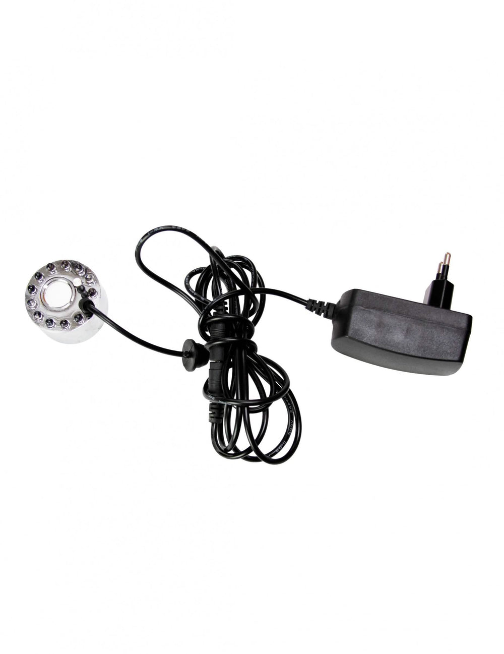 Fumo e luz LED para decoração com adaptador de corrente preto