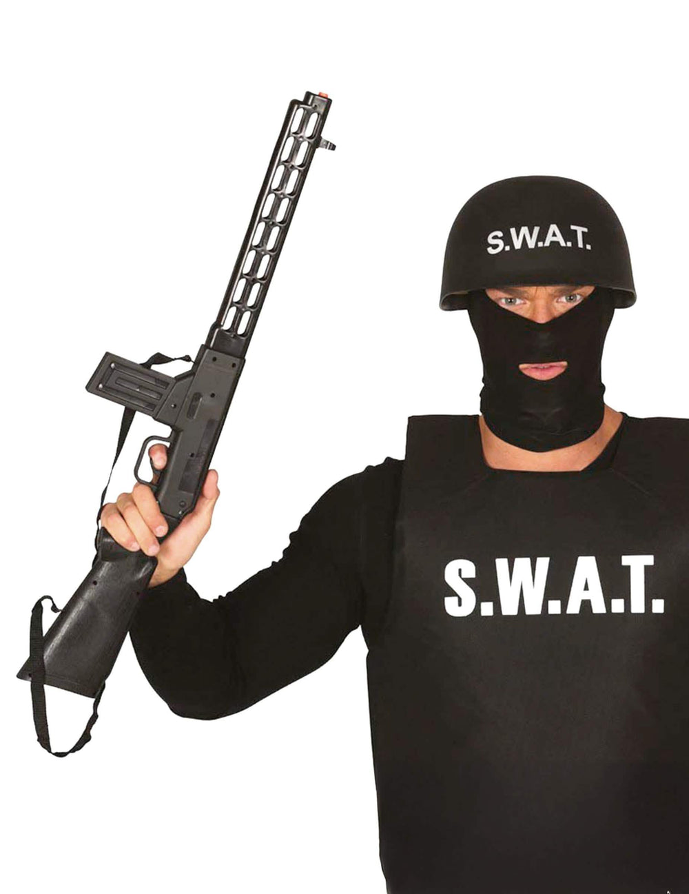 Espingarda de assalto SWAT para adulto preto de 69 cm