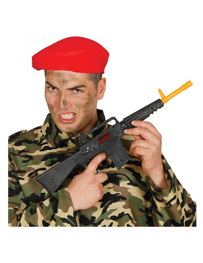 Fusil M16 pour adulte noir avec embout orange
