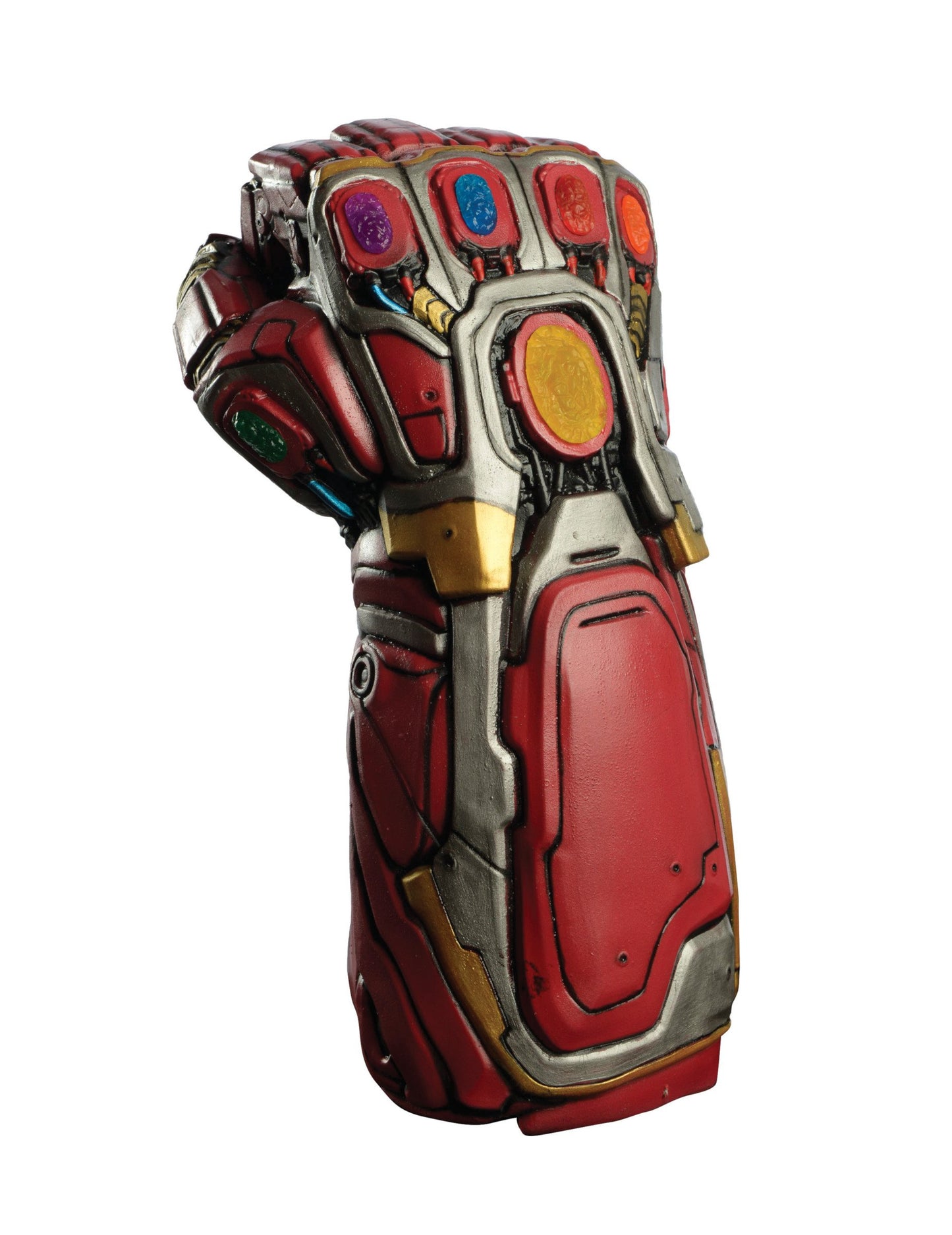 Gant en mousse Iron Man Avengers Endgame pour adulte rouge et argenté avec pierres d'infinité