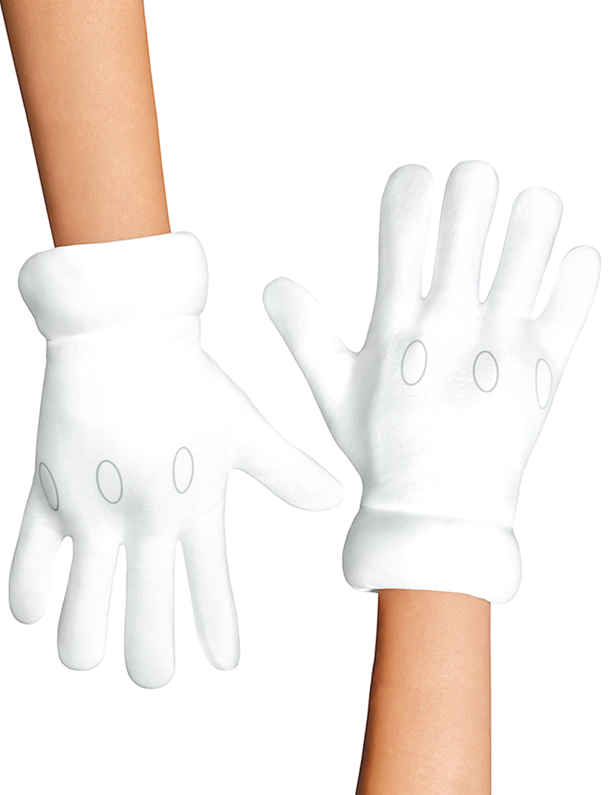 Gants Mario™ pour adulte blancs rembourrés