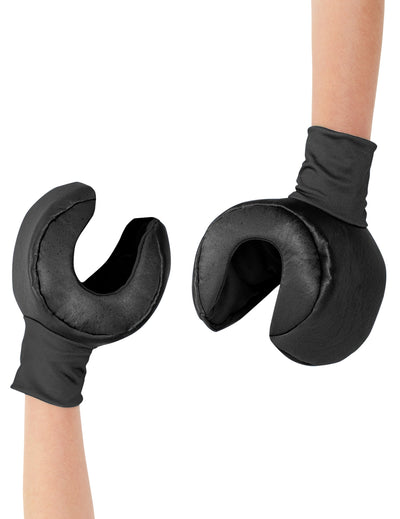 Gants Ninjago LEGO pour enfant noirs en forme de mains de figurine