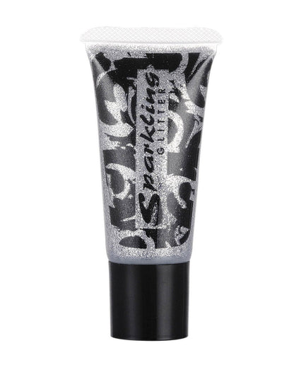 Gel de brilhantes prateado