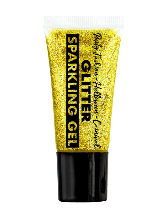 Gel purpurinas dourado