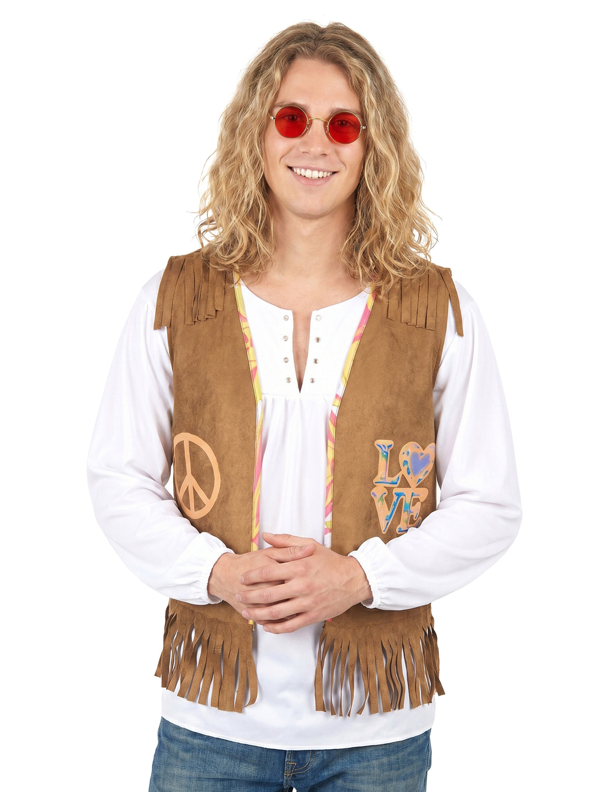 Colete hippie para homem