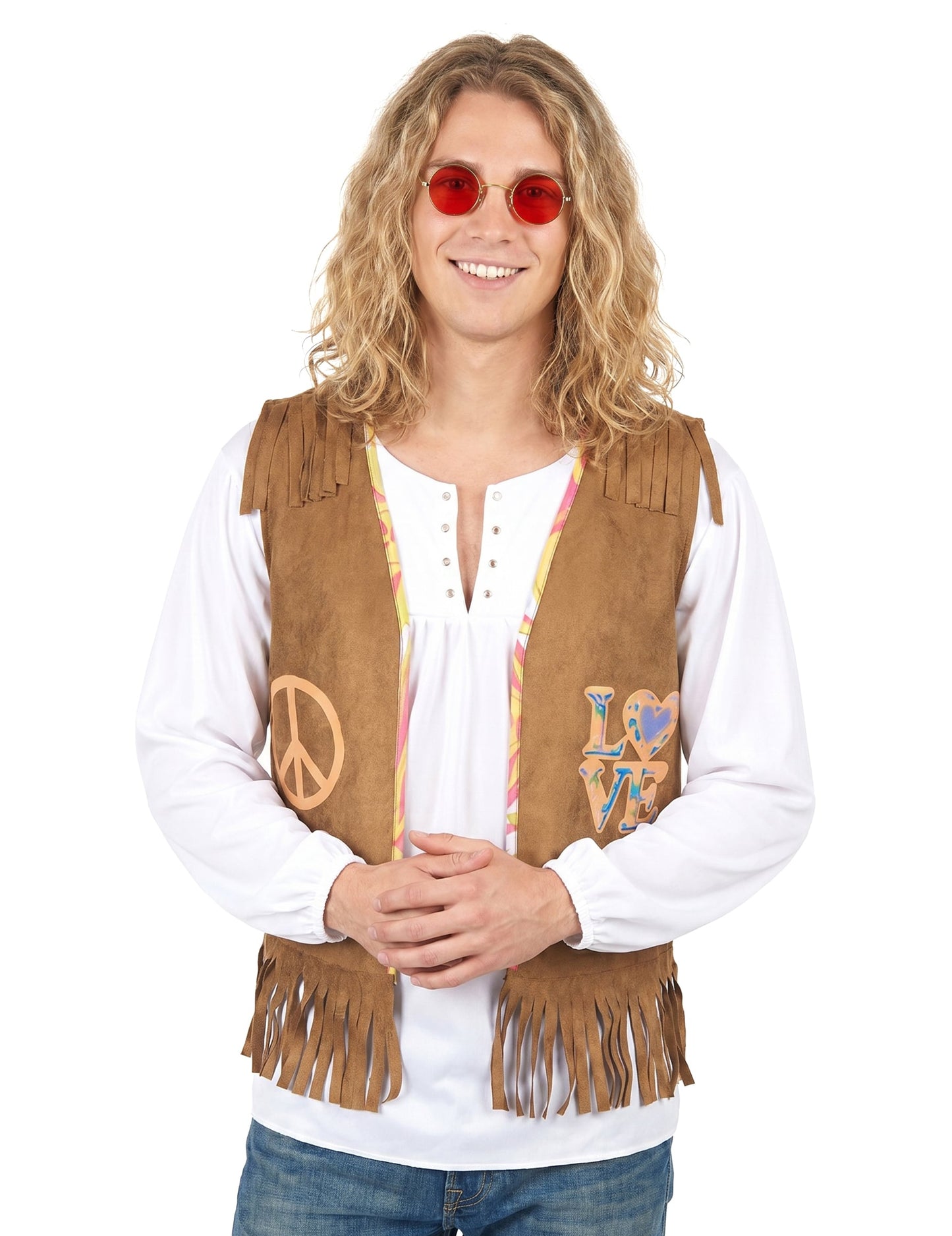 Colete hippie para homem