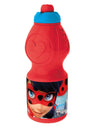 Gourde en plastique Ladybug rouge et bleue