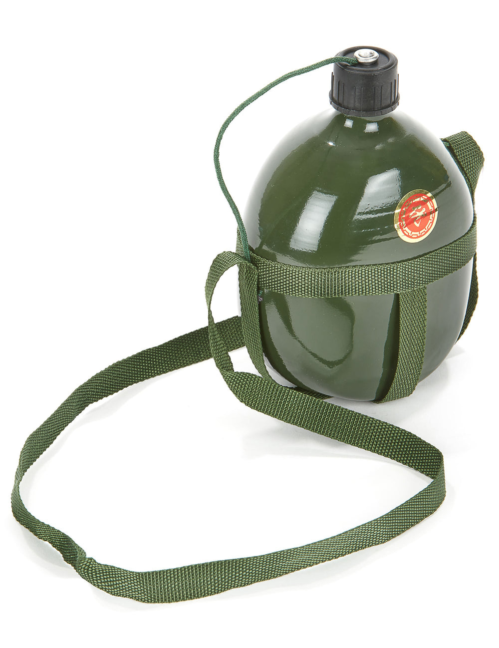 Gourde militaire pour adulte vert foncé avec sangle