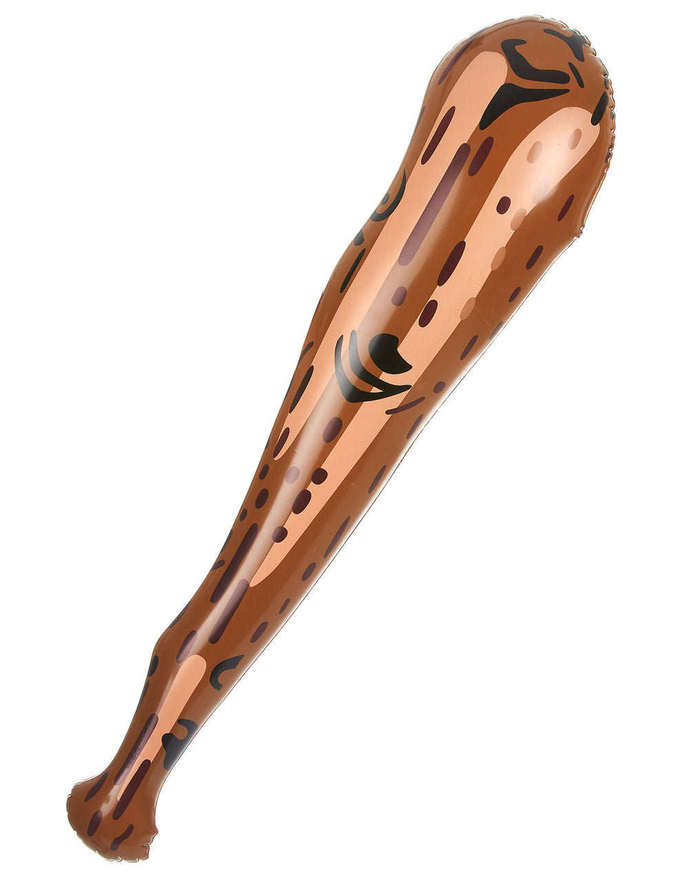 Gourdin gonflable d'homme des cavernes pour adulte marron à motifs noirs