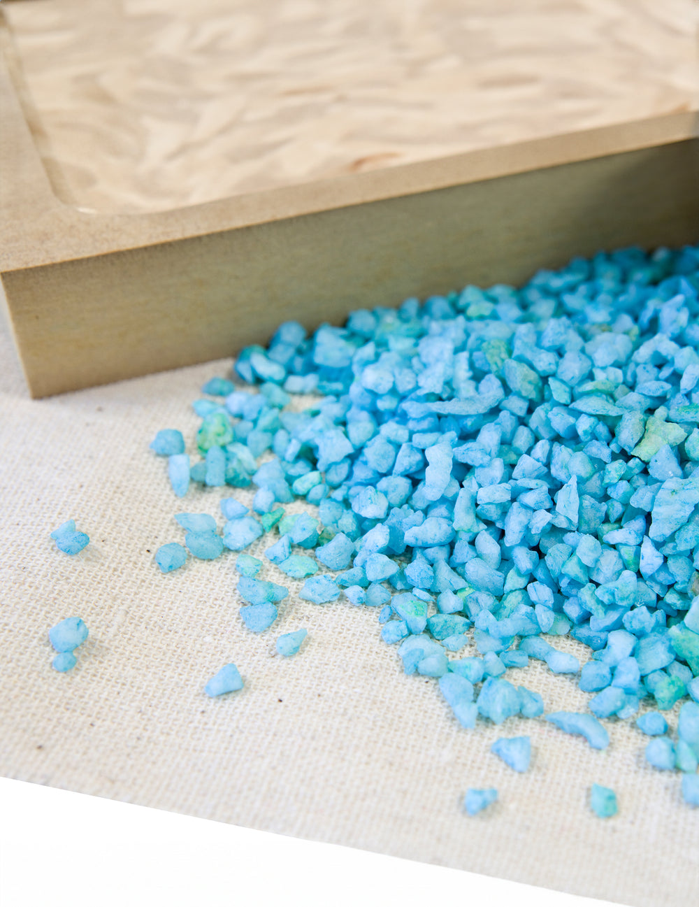 Gros plan sur la texture des gravillons pour décoration de fête