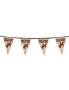 Dimensions d'un fanion de la guirlande fanions Western Wild West