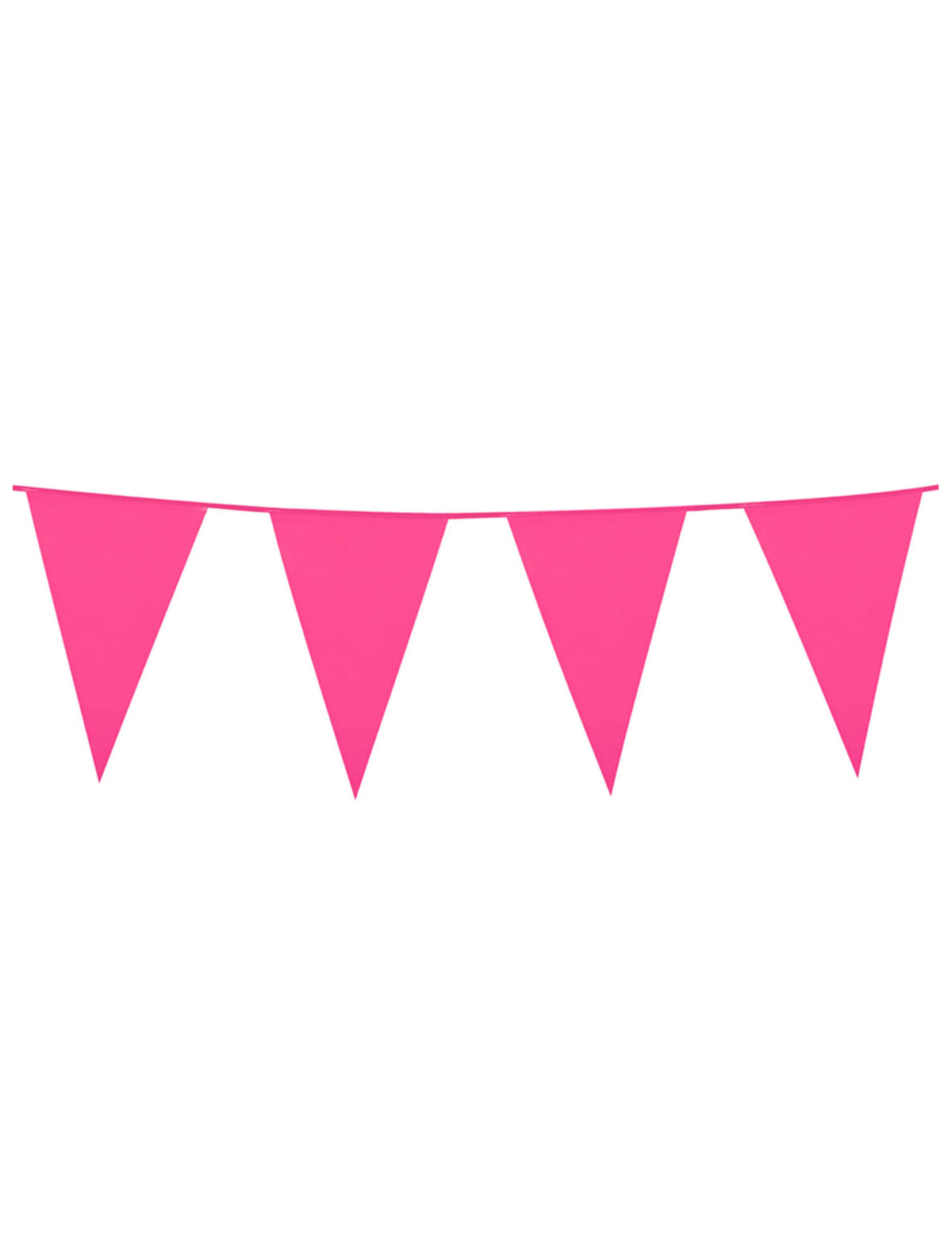 Guirlande à fanions fuchsia pour fête rose fuchsia