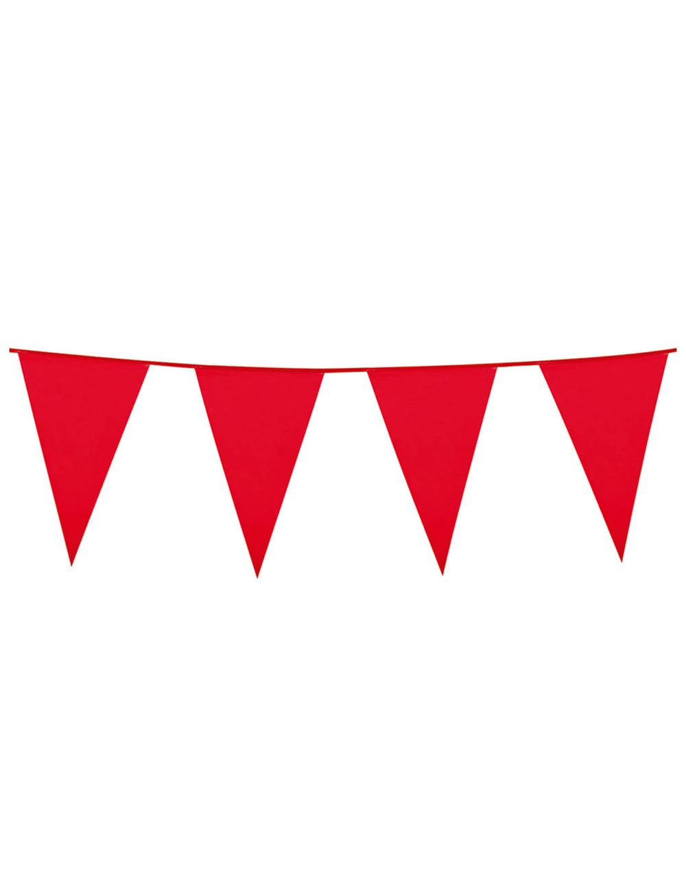 Guirlande à fanions pour décoration de fête rouge 10m