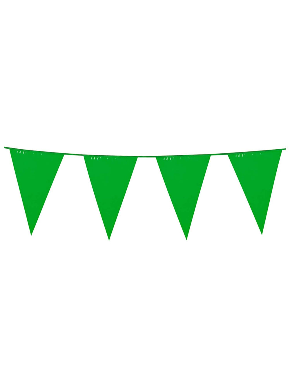 Guirlanda de fanios verdes para festa de cor verde