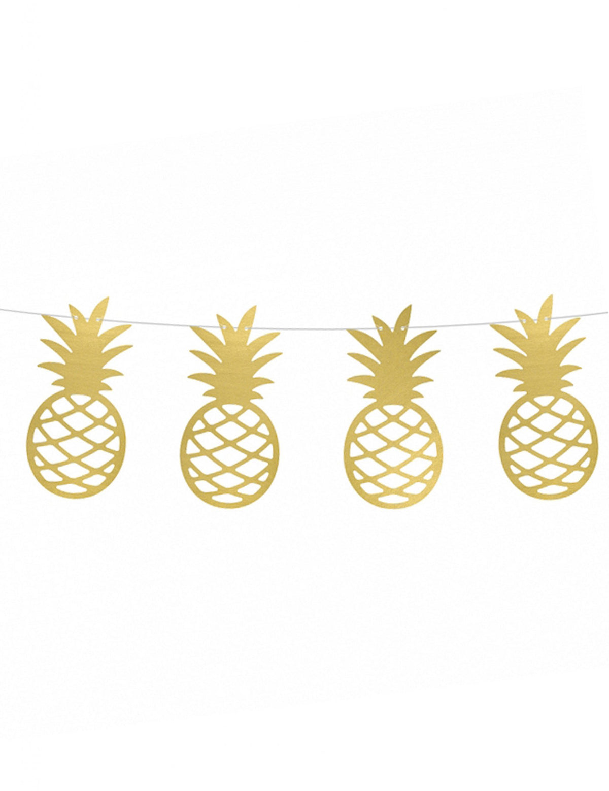 Guirlande ananas pour kit déco doré métallique à faire soi-même