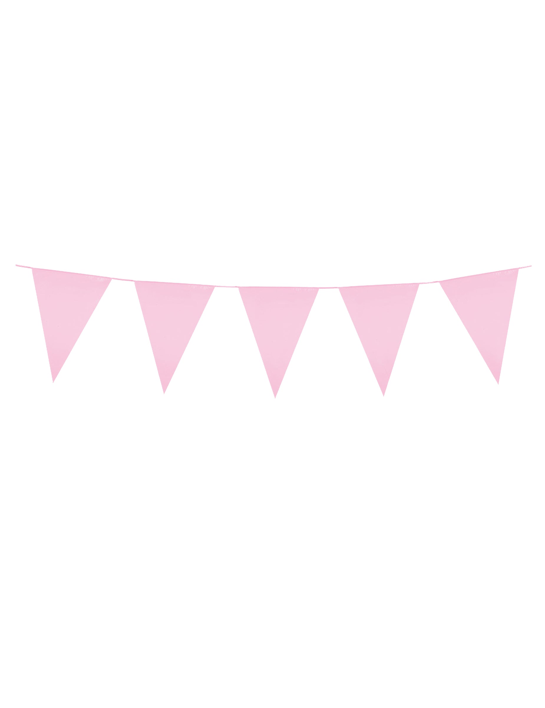 Guirlande à mini fanions rose pâle