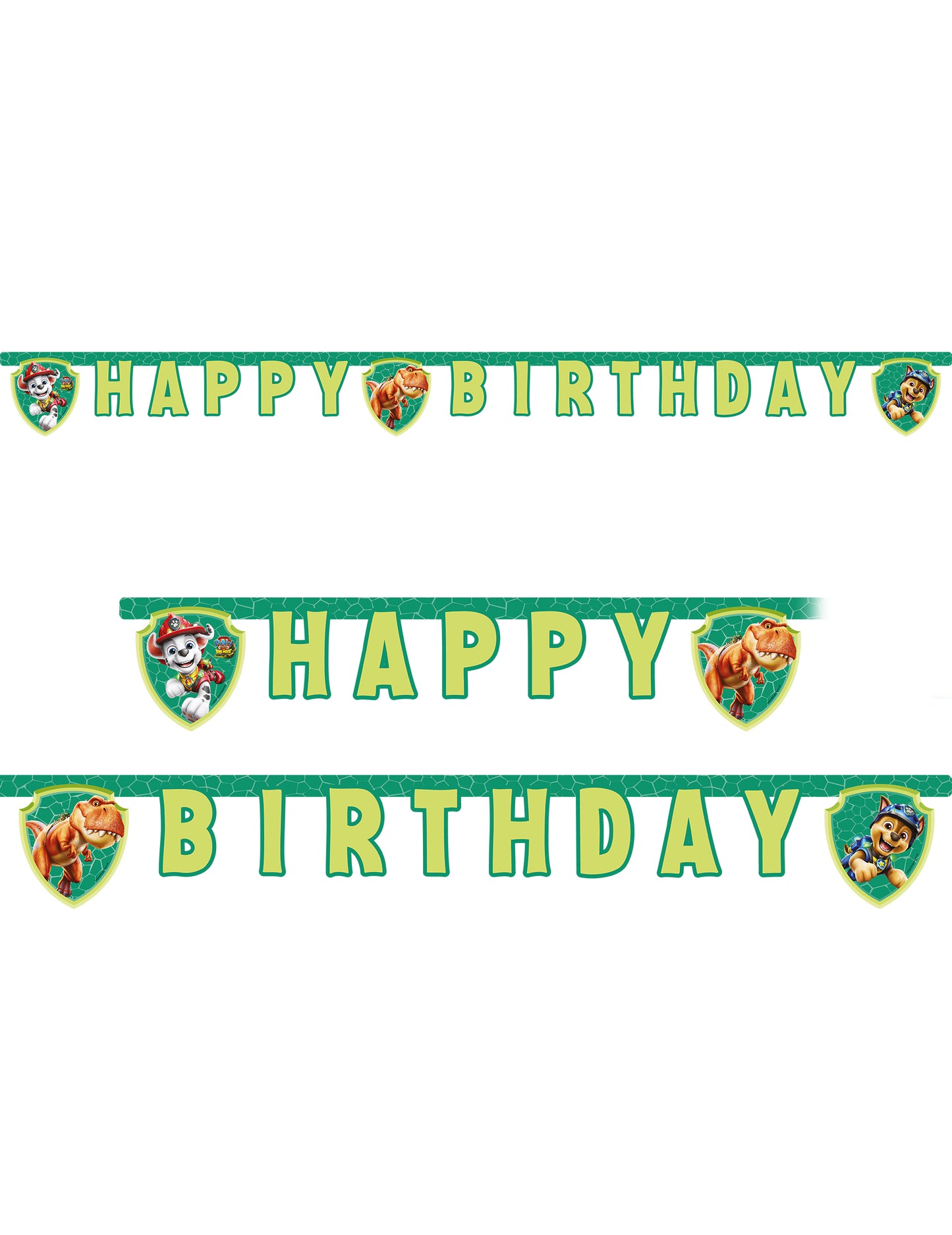 Grinalda articulada "Happy Birthday" Patrulha Pata™ Dino Movie 200 cm